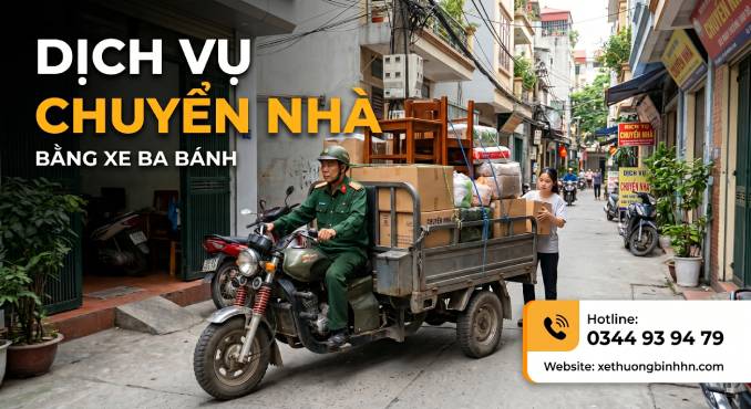Chuyển Nhà Bằng Xe Ba Bánh