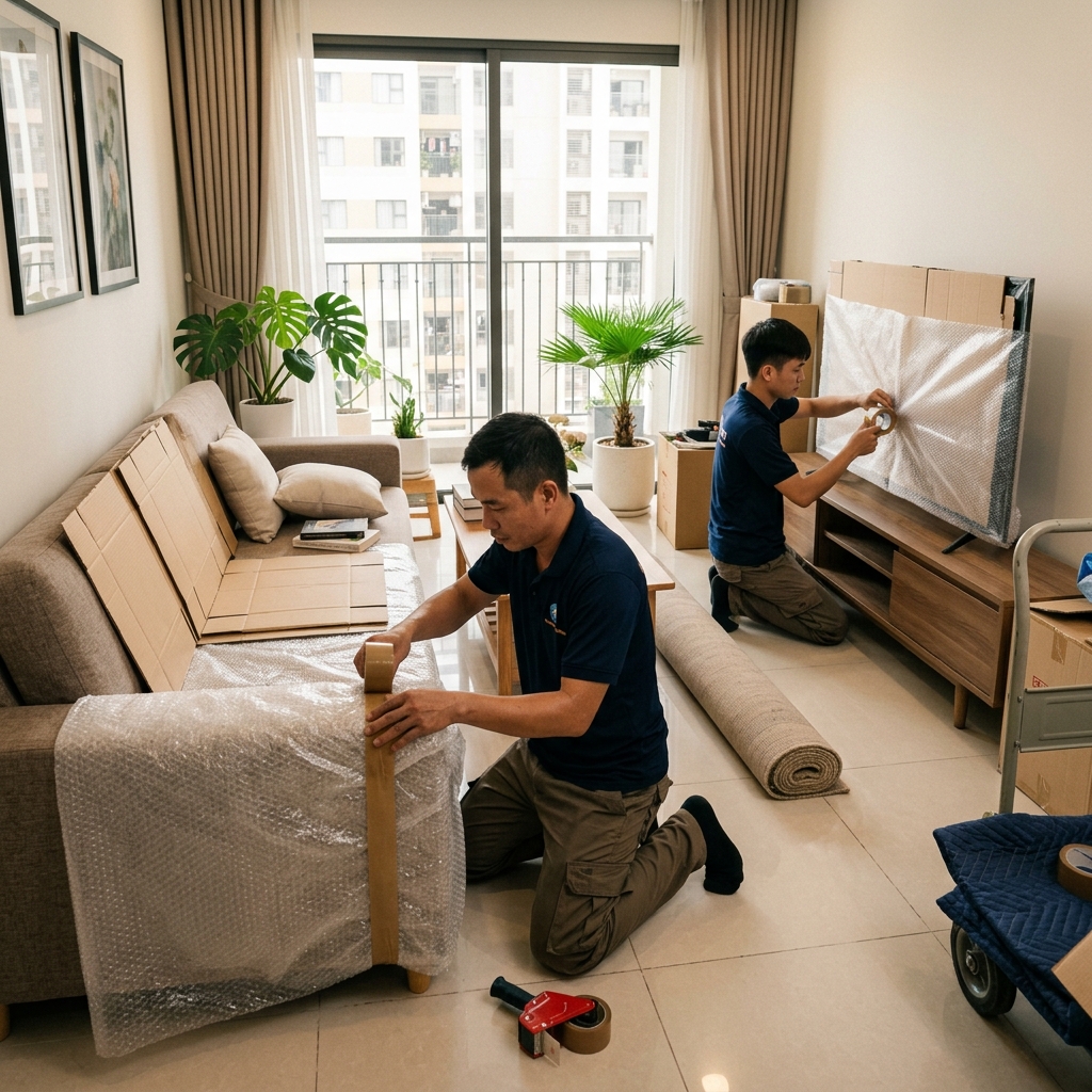 Đóng gói đồ đạc chuyển nhà an toàn Đóng gói đồ đạc chuyển nhà an toàn
