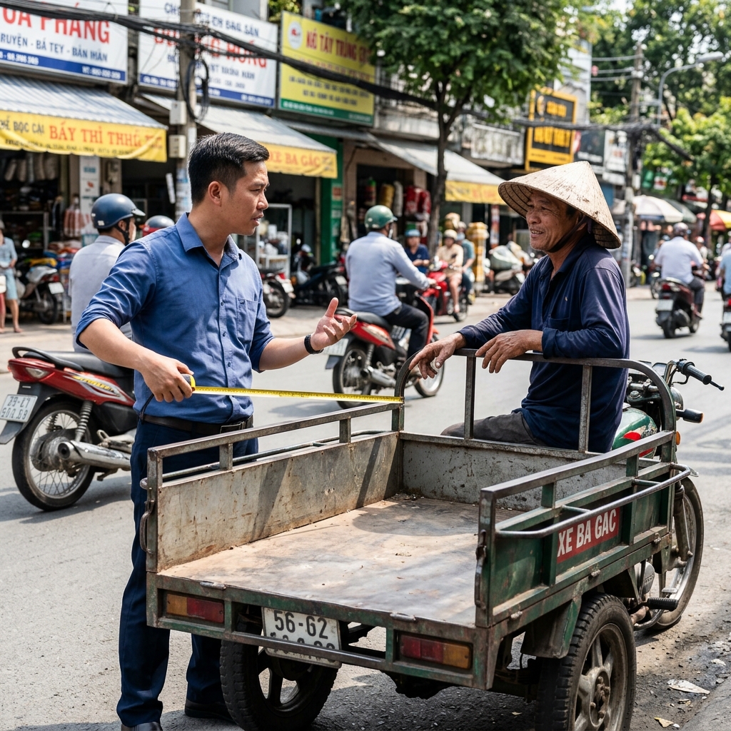 Trao đổi kỹ với tài xế về những món đồ cồng kềnh Trao đổi kỹ với tài xế về những món đồ cồng kềnh
