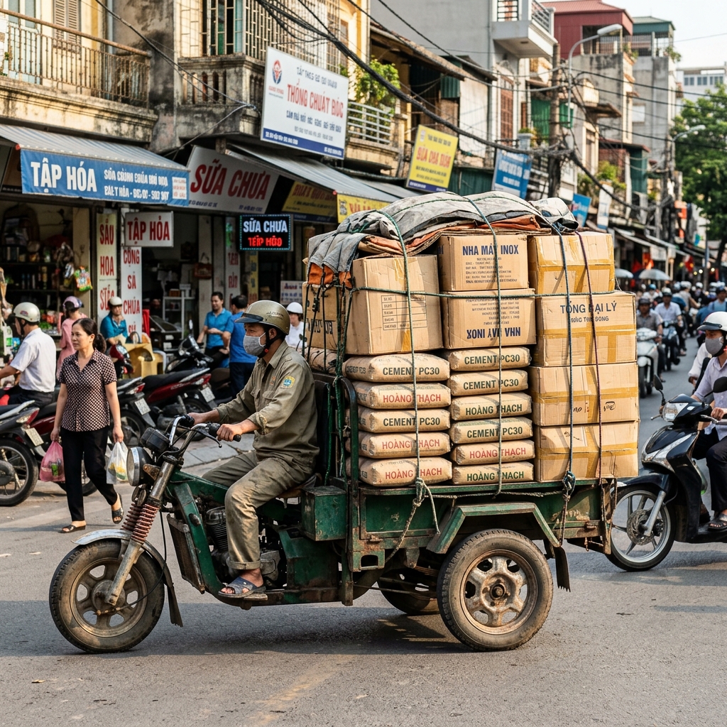 Đa dạng các loại hàng hóa được chuyên chở Đa dạng các loại hàng hóa được chuyên chở