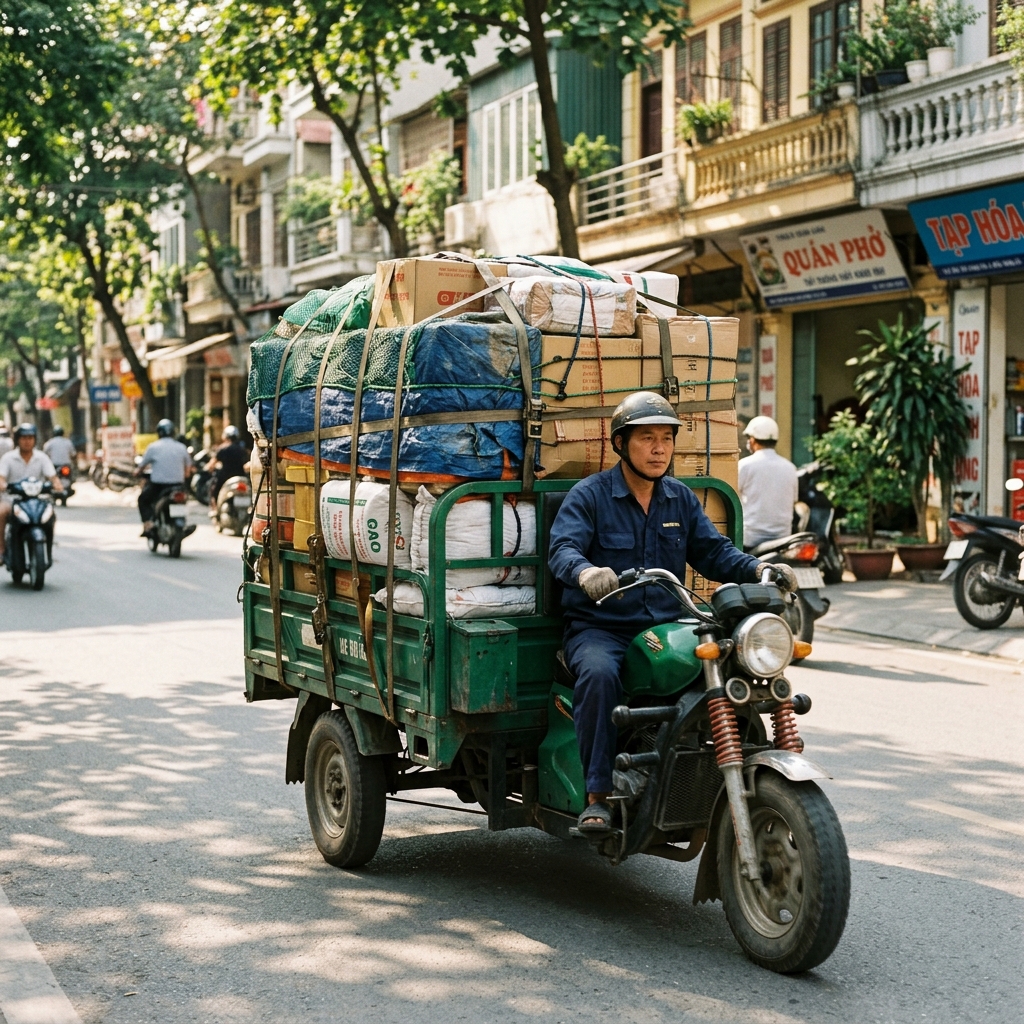 Xe ba gác chở hàng giá siêu rẻ Xe ba gác chở hàng giá siêu rẻ